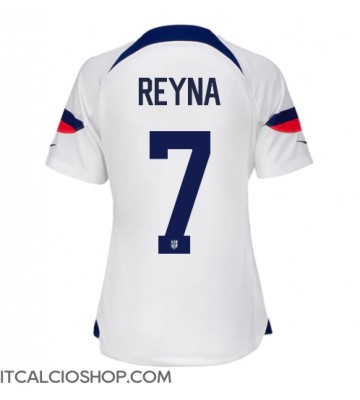 stati Uniti Giovanni Reyna #7 Prima Maglia Femmina Mondiali 2022 Manica Corta